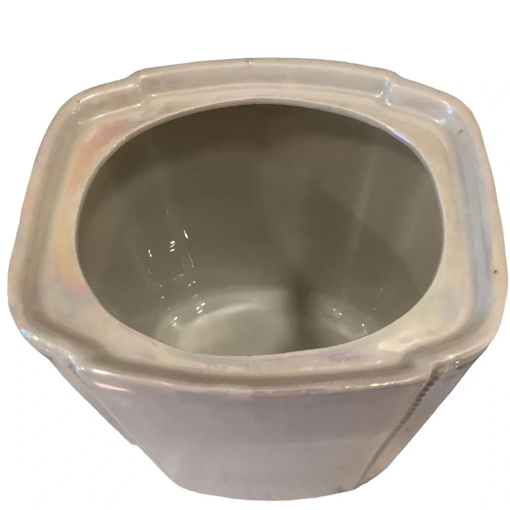 Vintage porcelain canister with lid for Rise Made in Germany